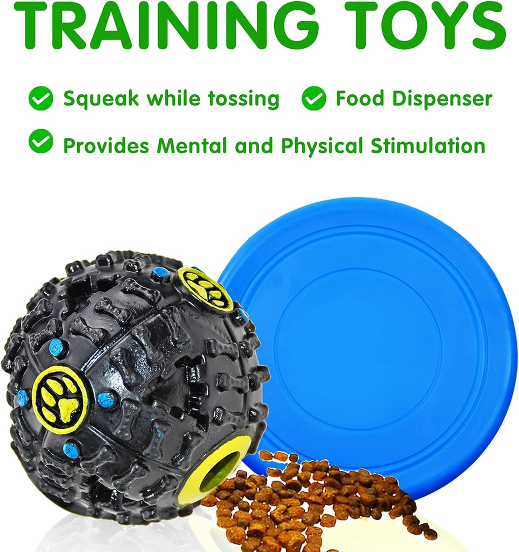 14-Pack Puppy Chew Toy Bundle for Teething and Tug of War, Including Squeaky Toys, Chew Balls, and Rubber Bones for Small Dogs